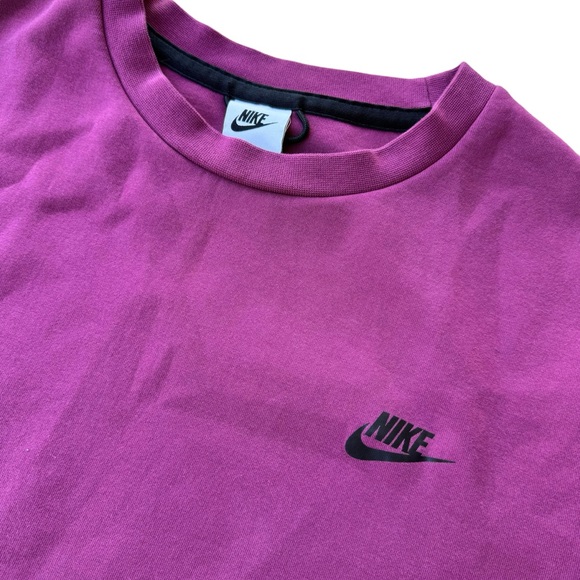 Nike Sportswear Tech Fleece CU4505-653 Burgundy Crewneck Gym Sweatshirt Athletic - Picture 11 of 11